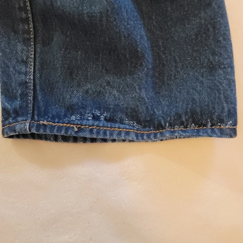 Levi's 501 Original Fit Jeans Mens 42x30 Blue Straight Leg Button Fly 00501-0000